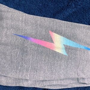 Aviator Nation Med Gray Bolt Sweatpants sz L